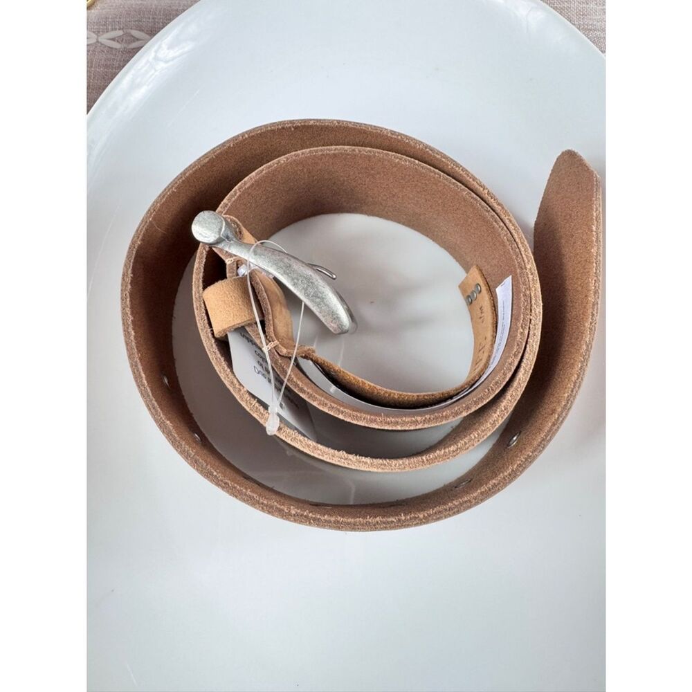 We The Free Tan Belt with Silver Accents